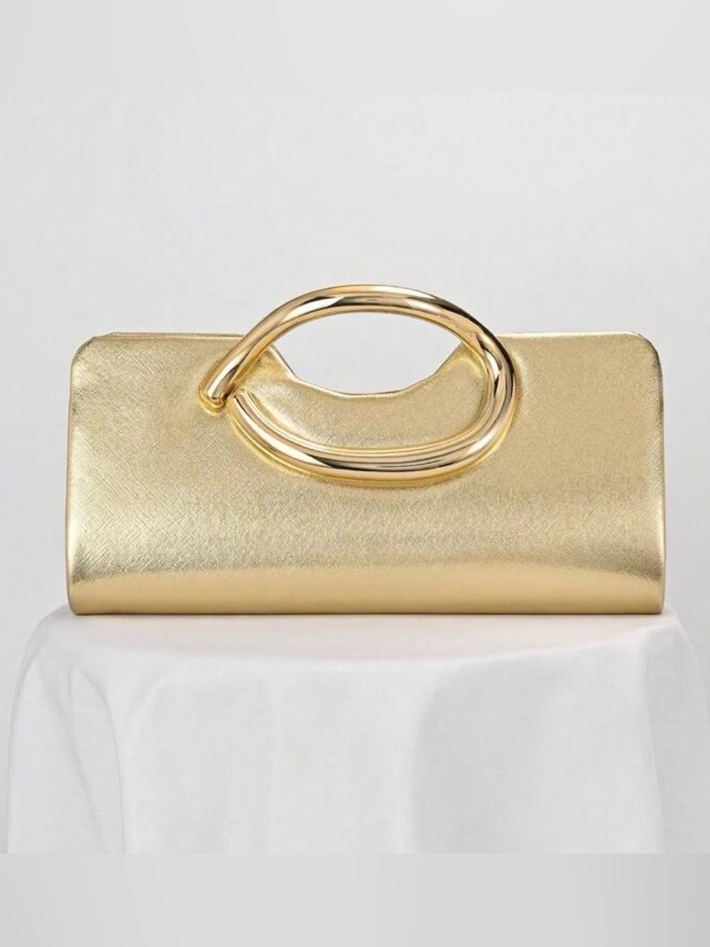 Luxe gold clutch